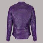 Purple leather jacket