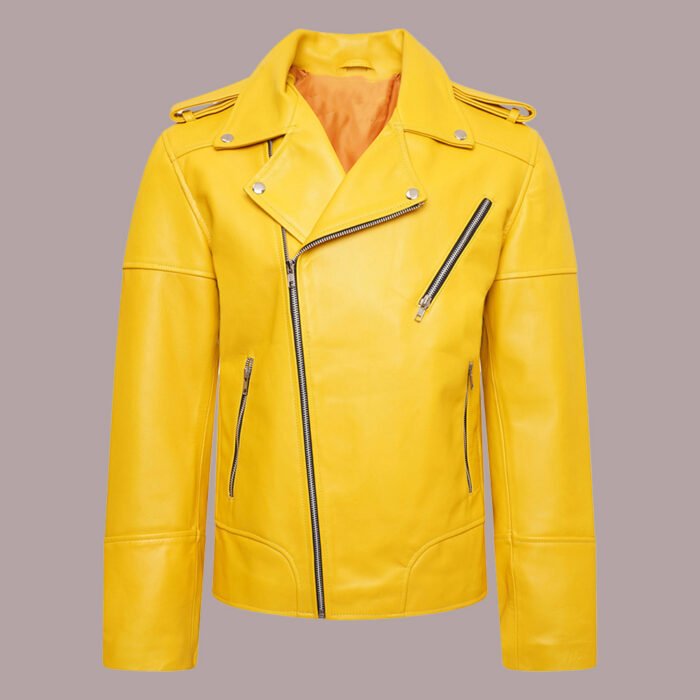 Yellow Leather Jacket