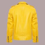 leather jacket yellow