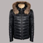 Leather Puffer Jacket Sheep Skin Genuine Leather For Men and women