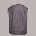 Back view of Front view of Women Shearling Vest