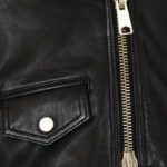 cropped leather jacket