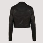 cropped leather jacket