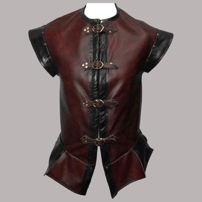 Front view of Leather Jerkin Vest