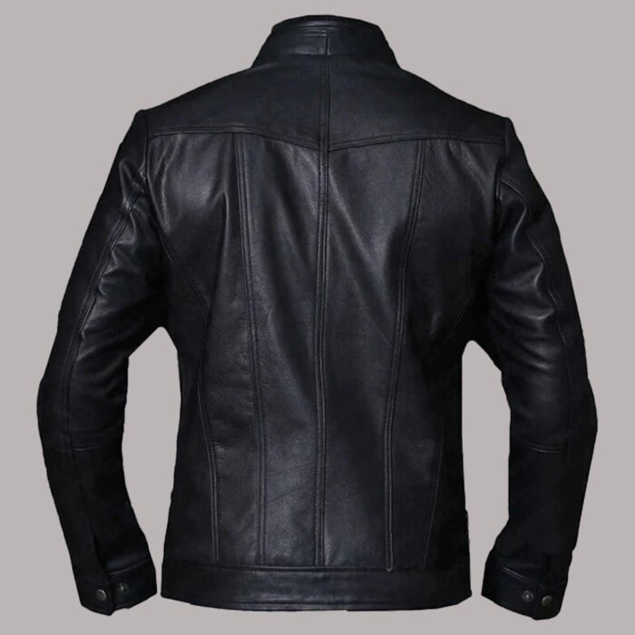 Back View of Vintage Mens Leather Jacket