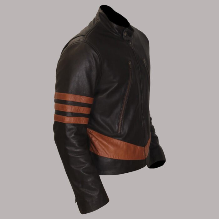 Side View of Wolverine Leather jacket