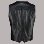 Back of Long Leather Vest