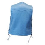 Blue Leather Vest