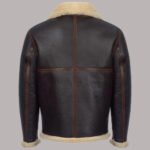 Shearling Leather Jacket Brown