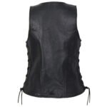 Ladies Leather Biker Vest