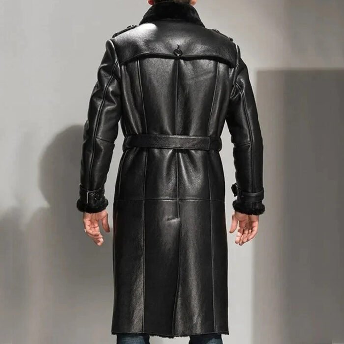 Leather Trench Coat For Men