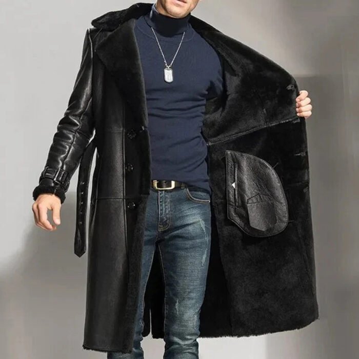 Leather Trench Coat For Men