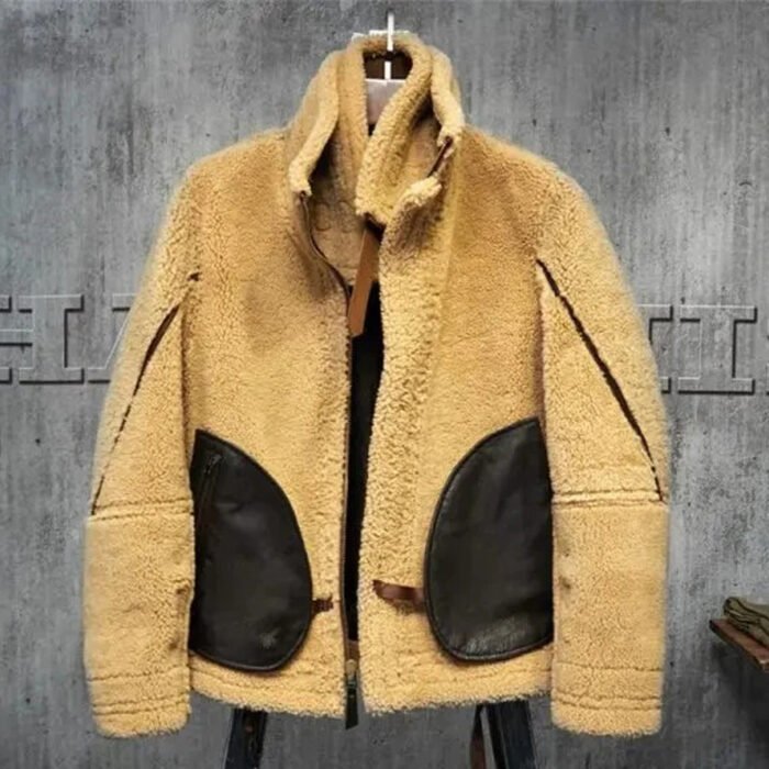 Brown Shearling Leather Jacket