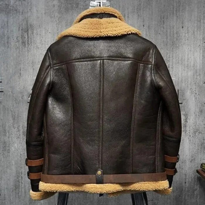 Brown Shearling Leather Jacket