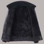 Inner View Of Sheepskin Shearling Leather Jacket