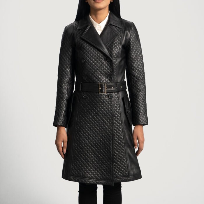 Leather Trench Coat For Women