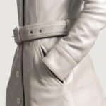 Women's Leather Trench Coat