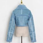 Cropped Faux Leather Jacket