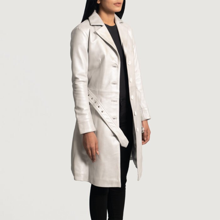 Women's Leather Trench Coat