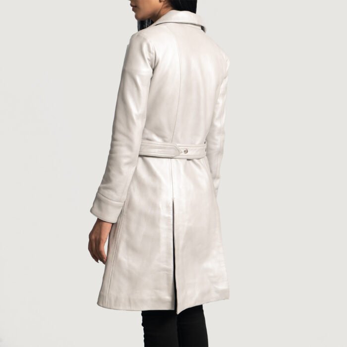 Women's Leather Trench Coat