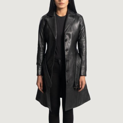 Leather Trench Coat Women