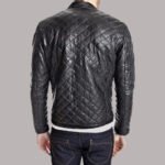 Quilted Leather Jacket Men