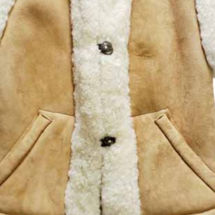 leather shearling vest