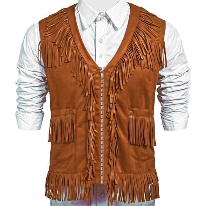 Fringed Leather Vest