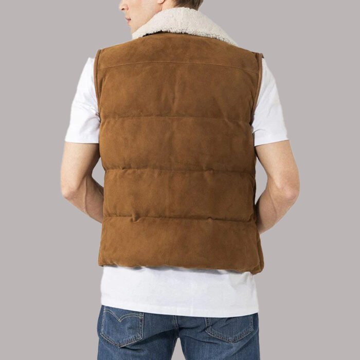 Mens Suede Leather Vest