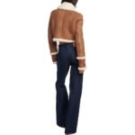 Brown Suede Shearling Jacket