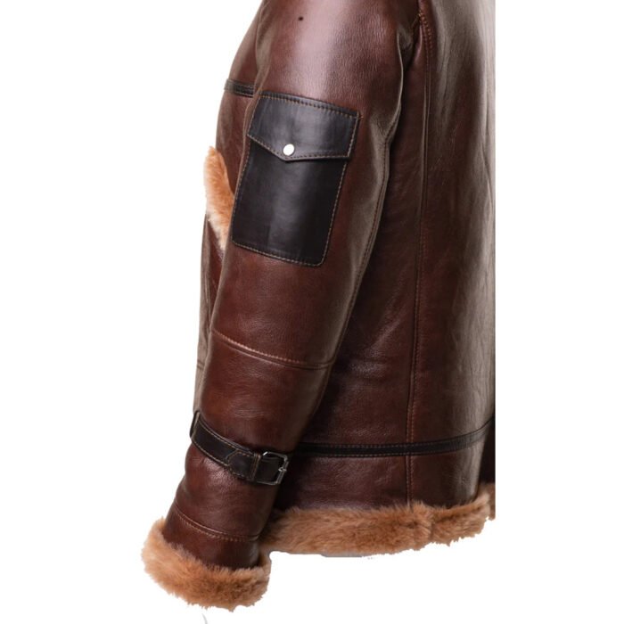 Shearling Jacket Mens Brown