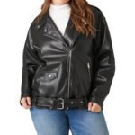 Faux Leather Moto Jacket