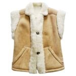 Leather Vest With Fur
