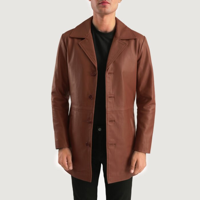 Cowhide Leather Coat