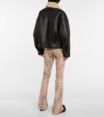 women's shearling biker jacket