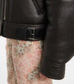 women's shearling biker jacket