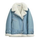 Shearling Aviator Jacket Womens