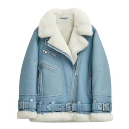 Shearling Aviator Jacket Womens