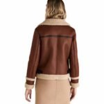 Brown Shearling Jacket Women's