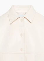 vegan leather shirt jacket