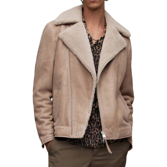 Beige Shearling Jacket