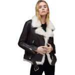 Black Shearling Jacket Women