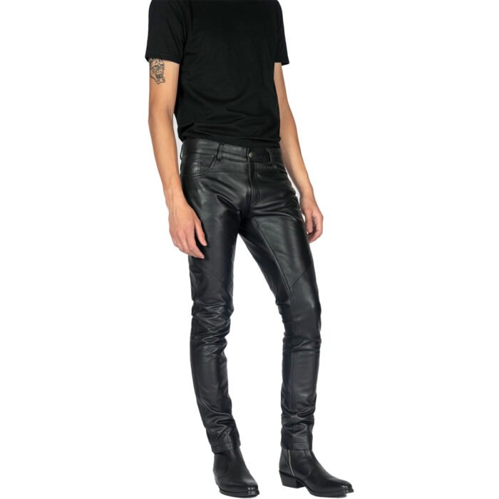 Skinny Leather Pants Men