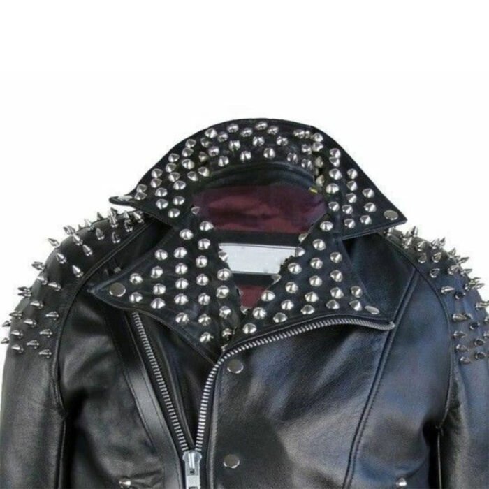 Fashionable Leather Biker jacket Punk