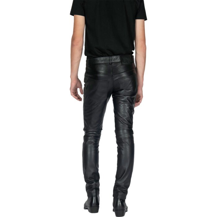 Skinny Leather Pants Men