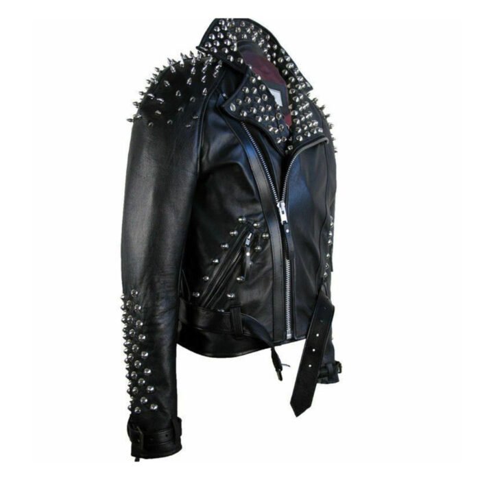 Fashionable Leather Biker jacket Punk