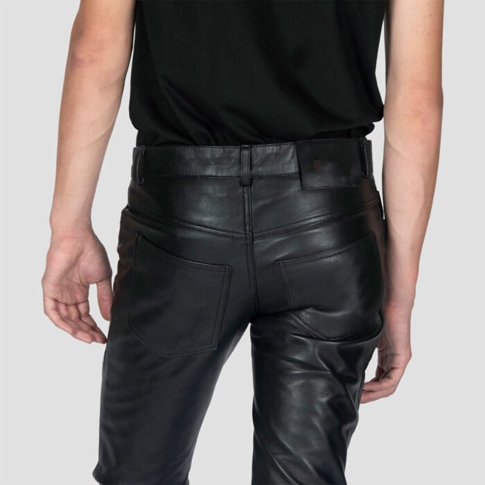 Skinny Leather Pants Men