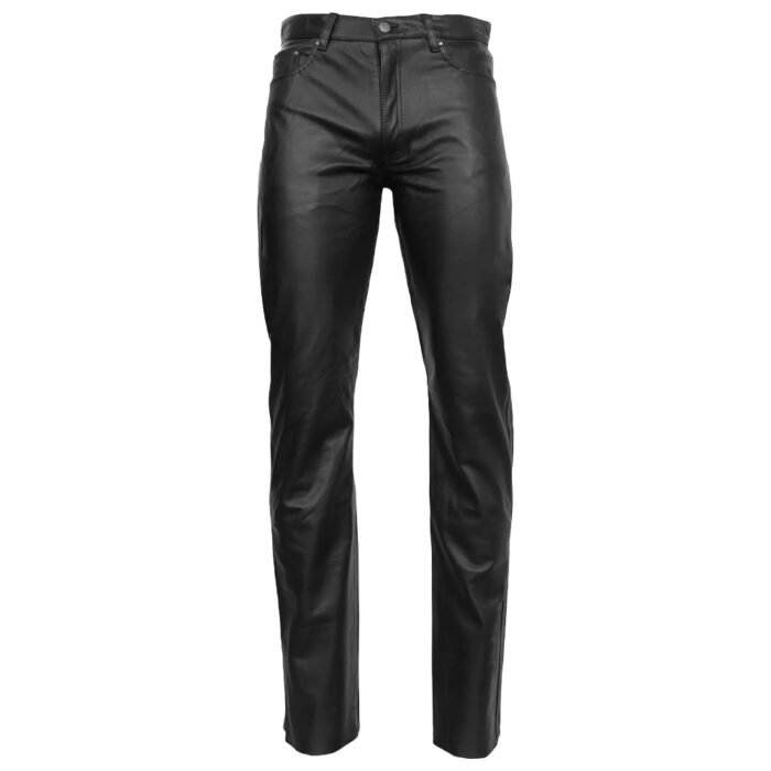 Black Leather Pants Mens