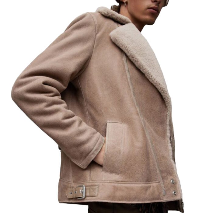 Beige Shearling Jacket