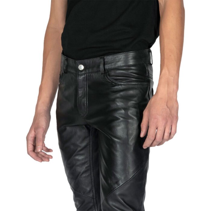 Skinny Leather Pants Men